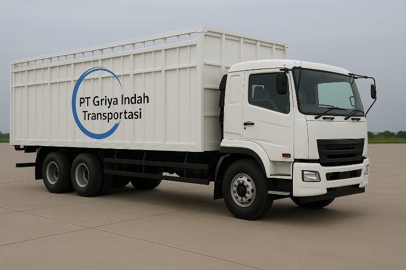 Truk tronton Bak GI Transport tanpa bukaan samping