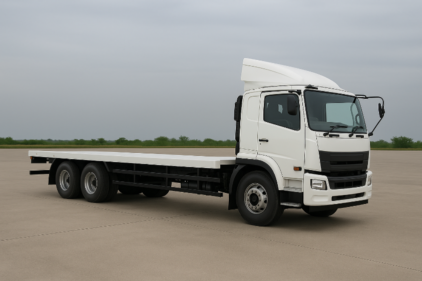 Armada tronton los bak flat deck GI Transport siap angkut logistik di Bekasi dan sekitarnya