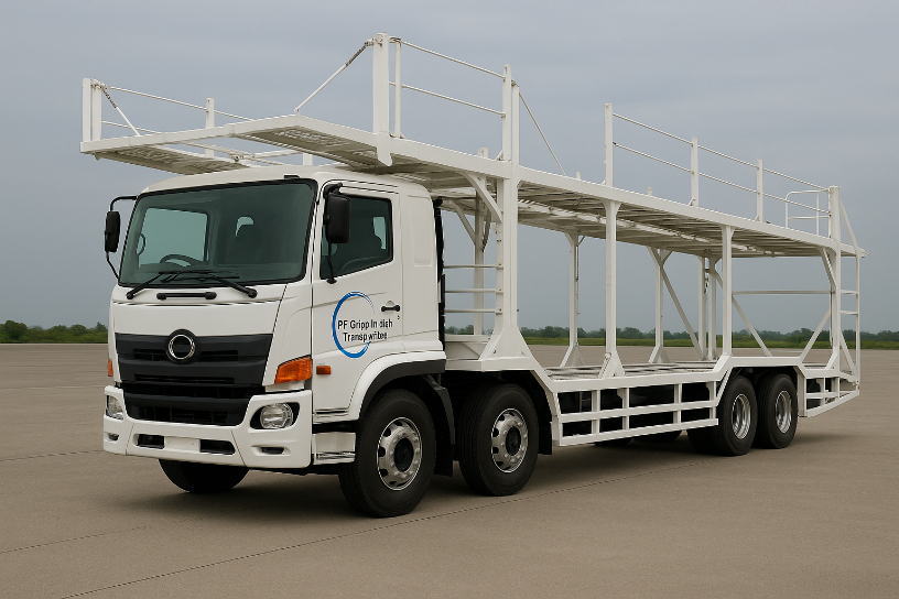 Armada Truk Tronton pengangkut mobil