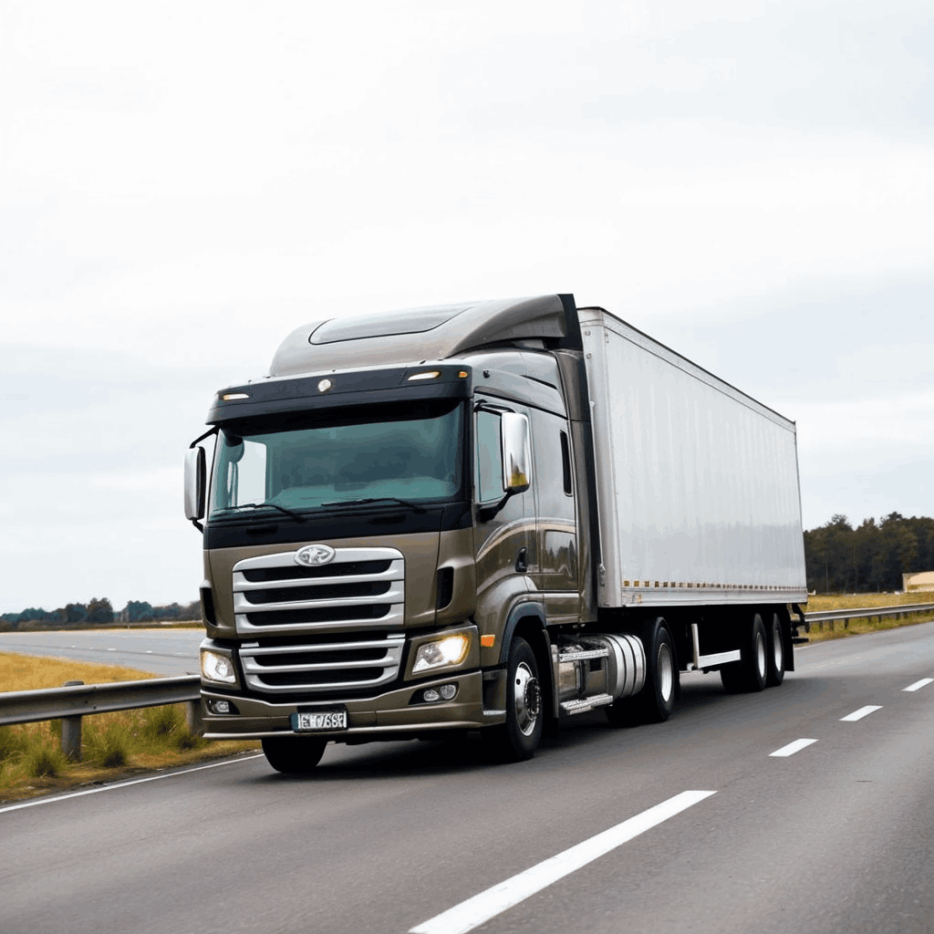 Truk trailer kontainer dengan kapasitas besar untuk pengiriman industri